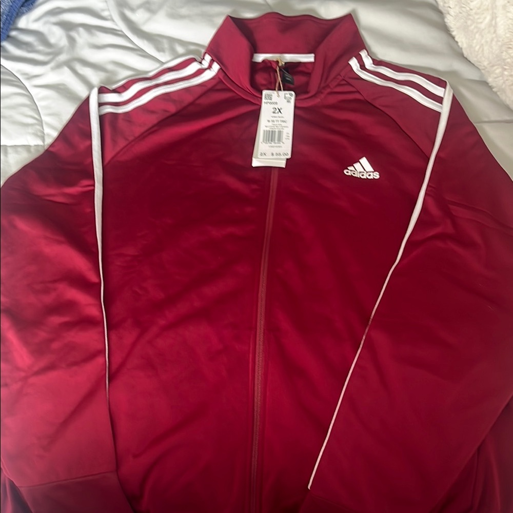 Adidas Burgundy Track Top